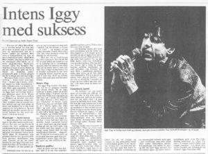 Iggy Pop-intervjuet i Adresseavisen, 3. desember 1986