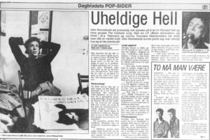 Richarl Hell-intervju i Dagbladet mars 1983 (faksimile)