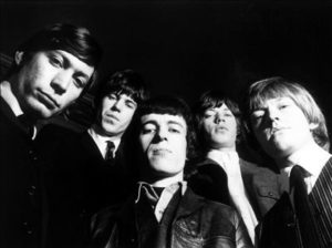 Rolling Stones, fra den gang Brian Jones (t.h.) fortsatt var med i bandet. (Foto: All Music)