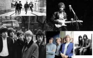 Alle på Top5 i september 1965: Beatles, Bob Dylan, Rolling Stones, Walker Brothers og Sonny & Cher (Foto: Wikimedia Commons)